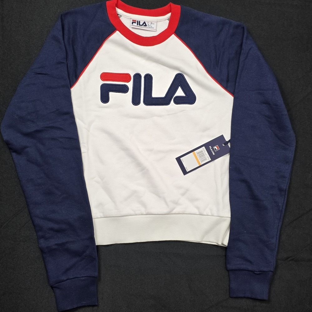 Fila Women's Small Riccarda Block Pullover‎ Sweatshirt NWT